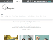 Tablet Screenshot of memoriesvideography.com